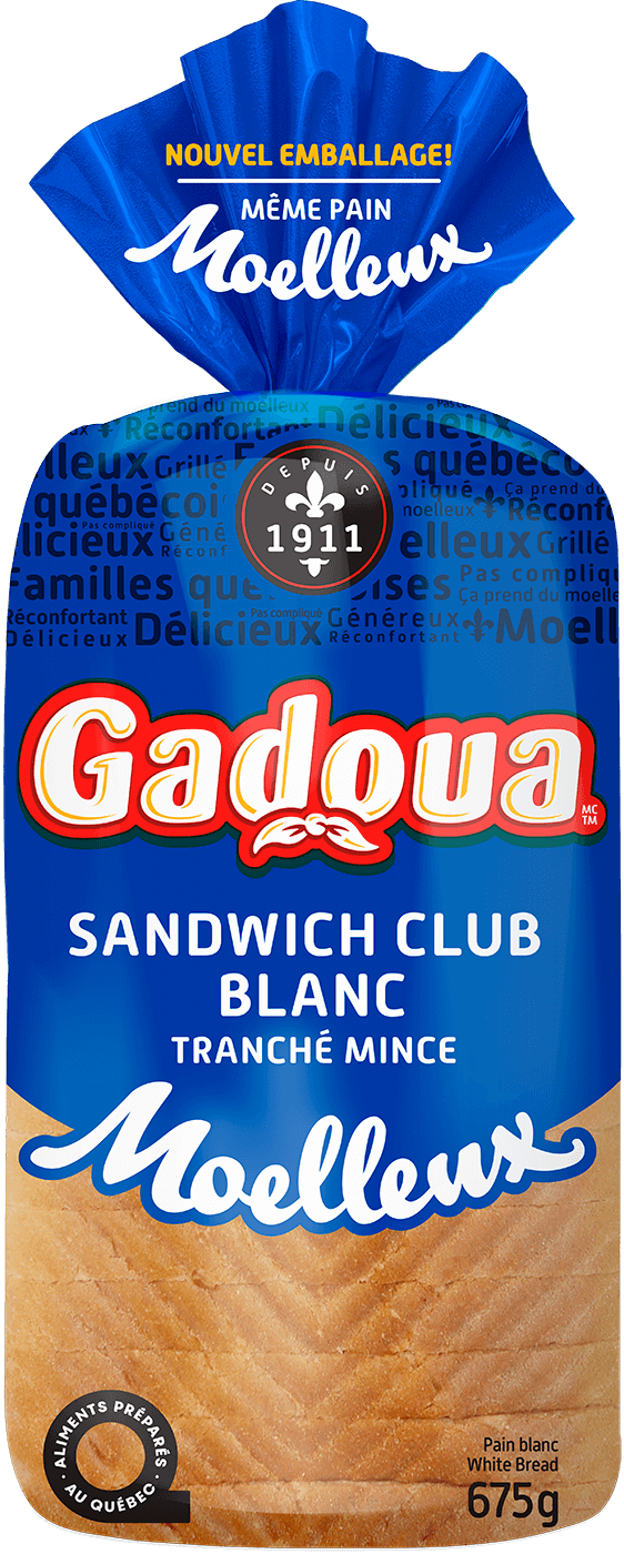 Pain blanc sandwich club tranché mince Moelleux Gadoua<sup>MD</sup>