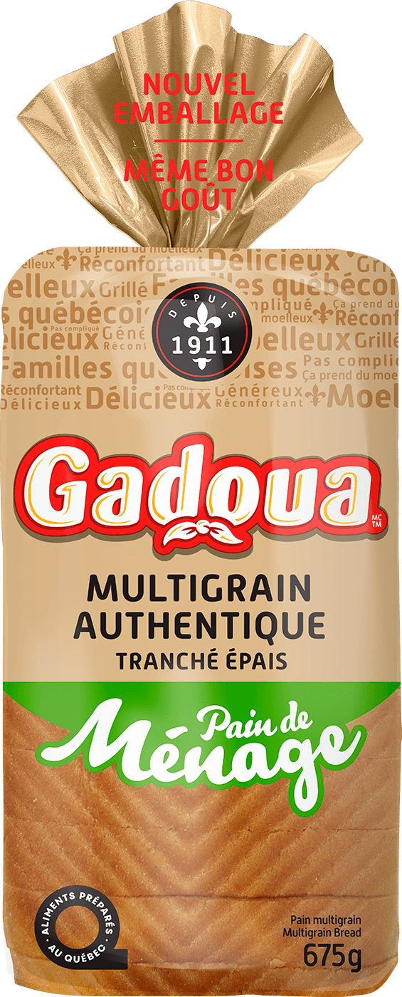Pain de ménage multigrain authentique tranché épais Gadoua<sup>MD</sup>