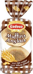muffins anglais 100% blé entier Gadoua<sup>MD</sup>